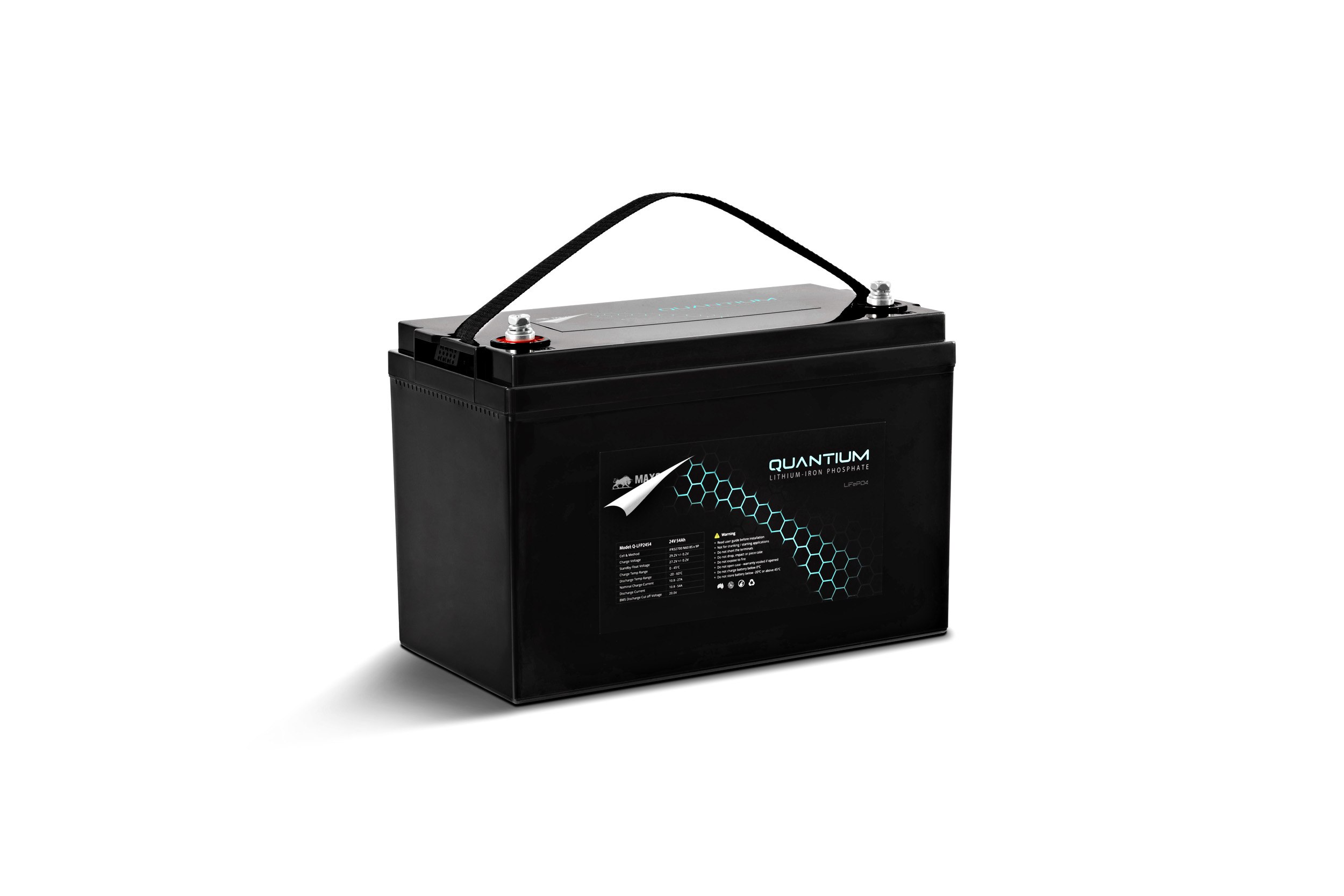 Quantium™ LFP 24V 54A Lithium Iron Battery LiFePO4 Deep Cycle Q-LFP2454 - Image 3