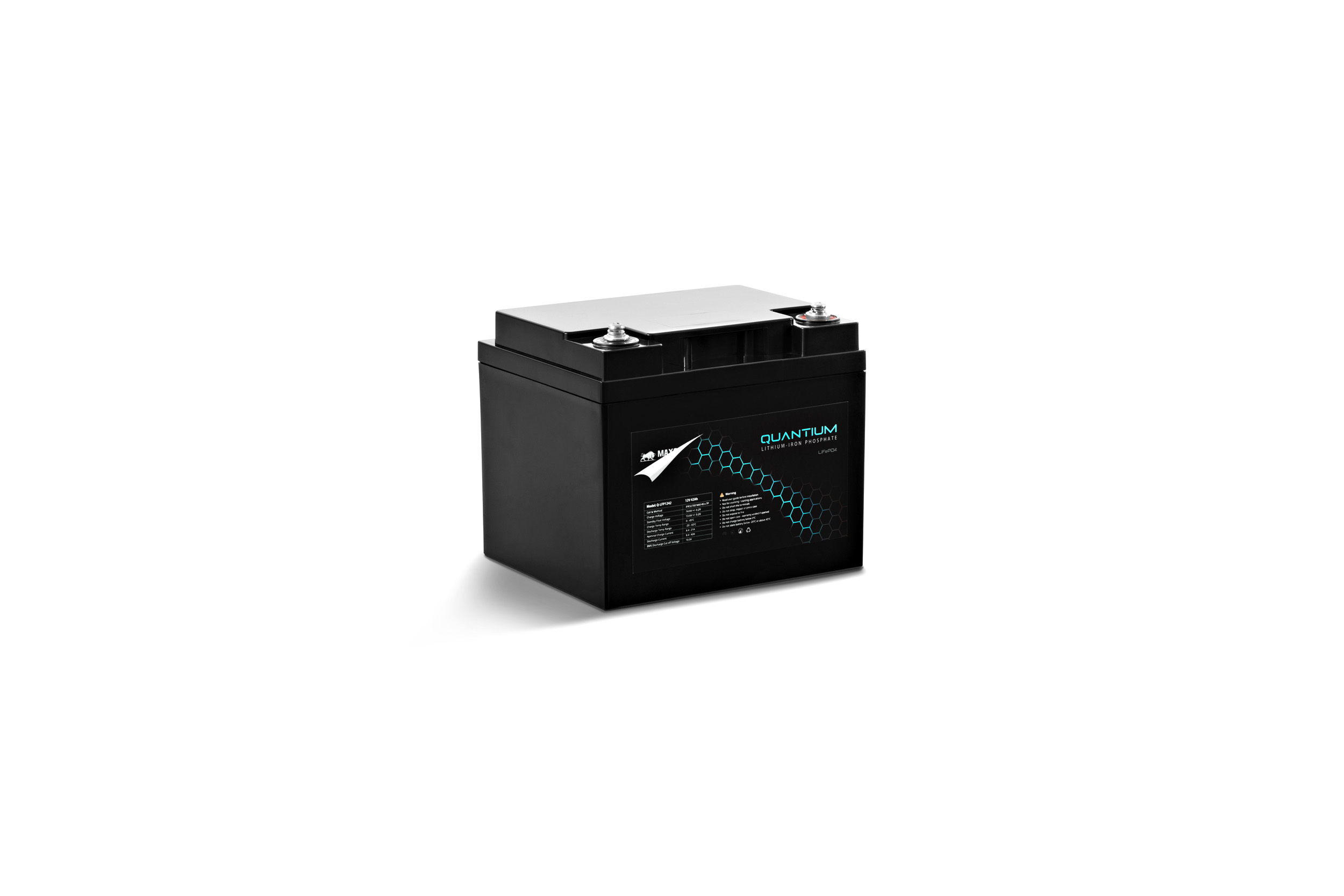Quantium™ LFP 12V 42Ah Lithium Iron Battery LiFePO4 Deep Cycle Q-LFP1242 - Image 3