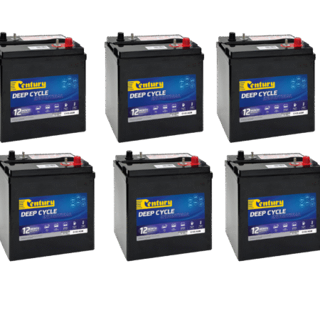 Century 36V 225Ah AGM Deep Cycle Battery Bank C105 AGM x 6