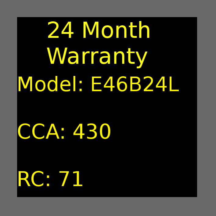 Energised MF Battery DEL-NS60L (E46B24L) - Image 3