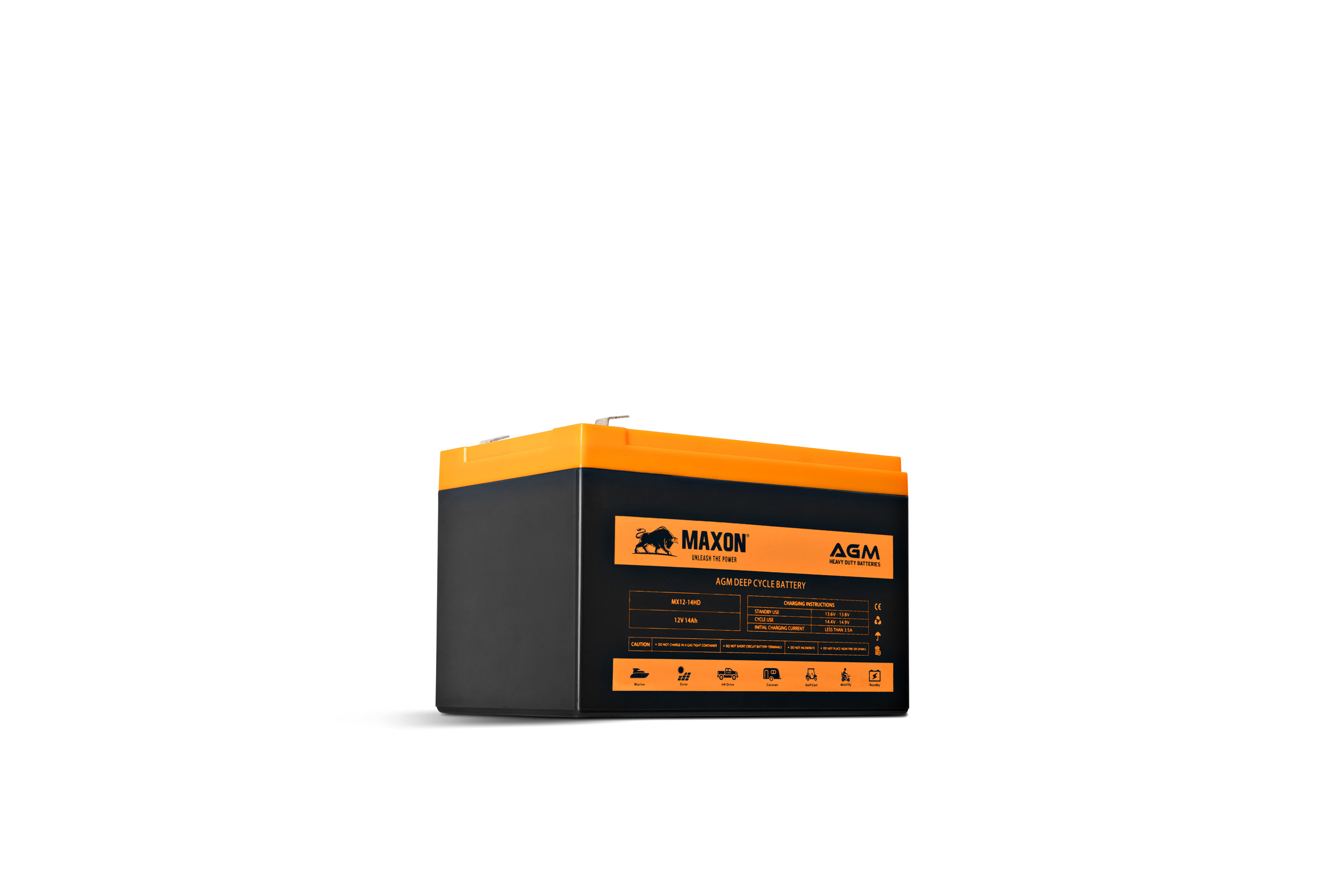 Maxon AGM Heavy Duty Battery MX12-14HD