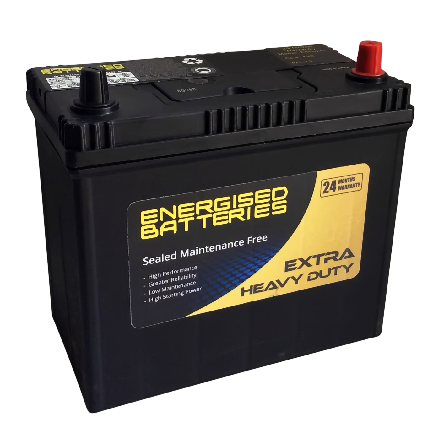 Energised MF Battery DEL-NS60L (E46B24L) - Image 2