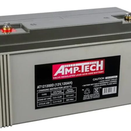 AMP-TECH AT121200D Deep Cycle AGM Battery 12V 120Ah