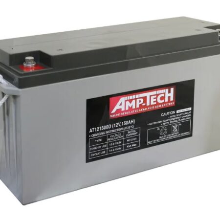 AMP-TECH AT121500D Deep Cycle AGM Battery 12V 150Ah