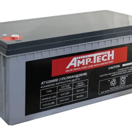 AMP-TECH AT122000D Deep Cycle AGM Battery 12V 200Ah
