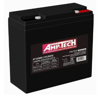 AMP-TECH AT12200D Deep Cycle AGM Battery 12V 20Ah