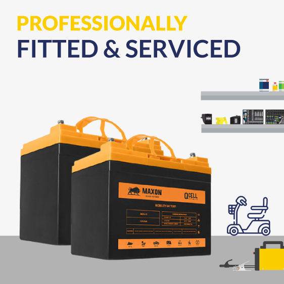 Maxon QCELL Mobility 2 x 35Ah Batteries with Fitting Package MEVG-U1X2F