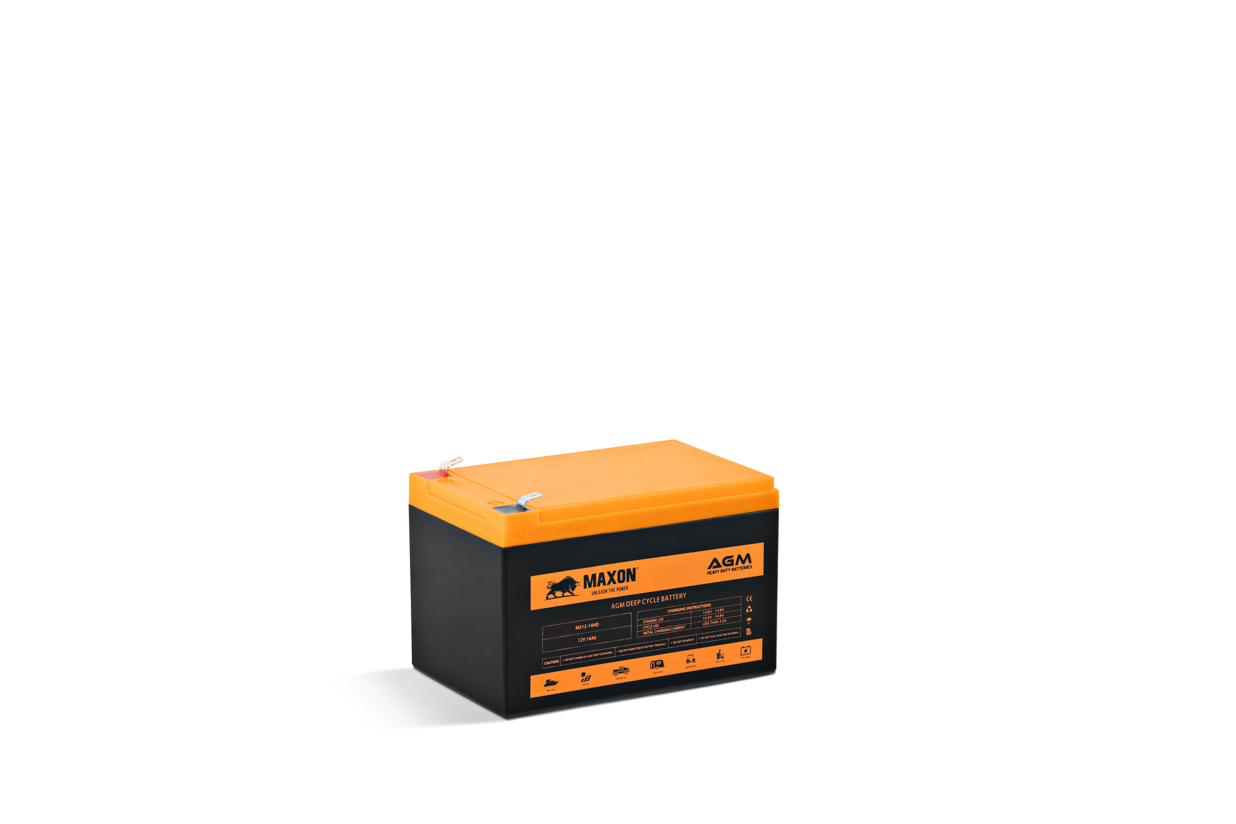Maxon AGM Heavy Duty Battery MX12-14HD - Image 2