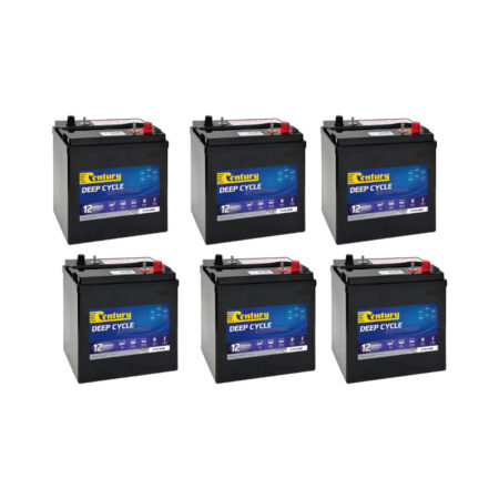 Century 36V 225Ah AGM Deep Cycle Battery Bank C105 AGM x 6