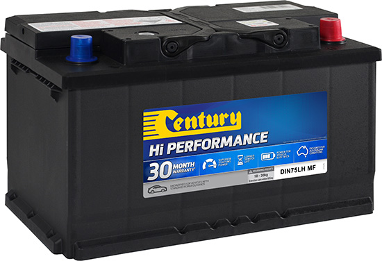 Century Hi Performance Car Battery DIN75LH MF