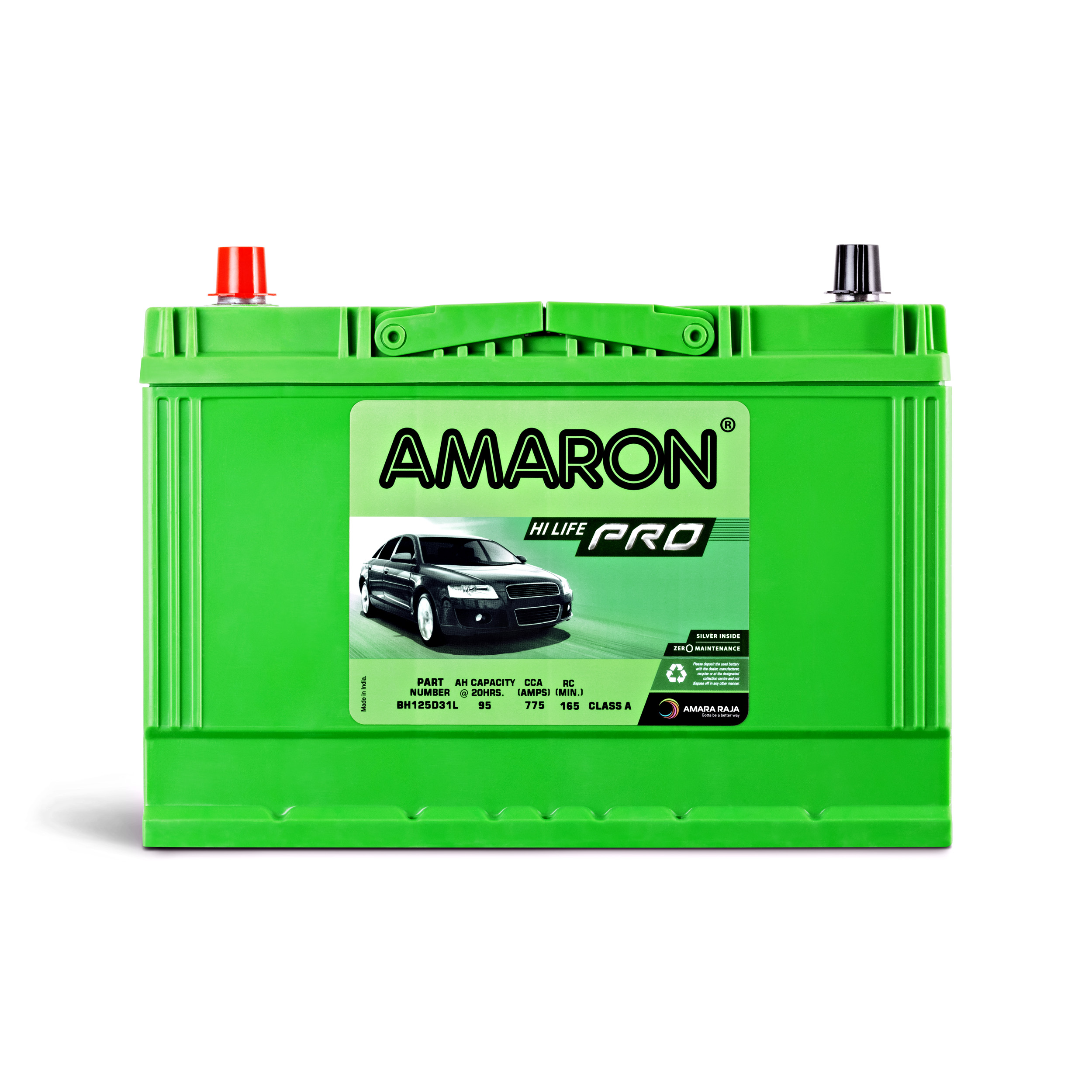 Amaron Heavy Duty Truck Battery 125D31L (N70ZZL) - Image 2