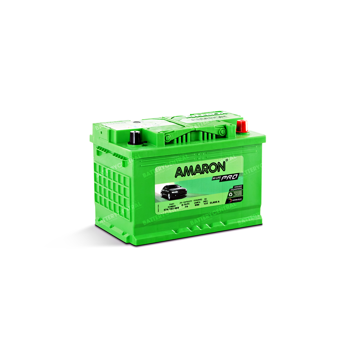 Amaron Pro Series MF Automotive Battery Din74