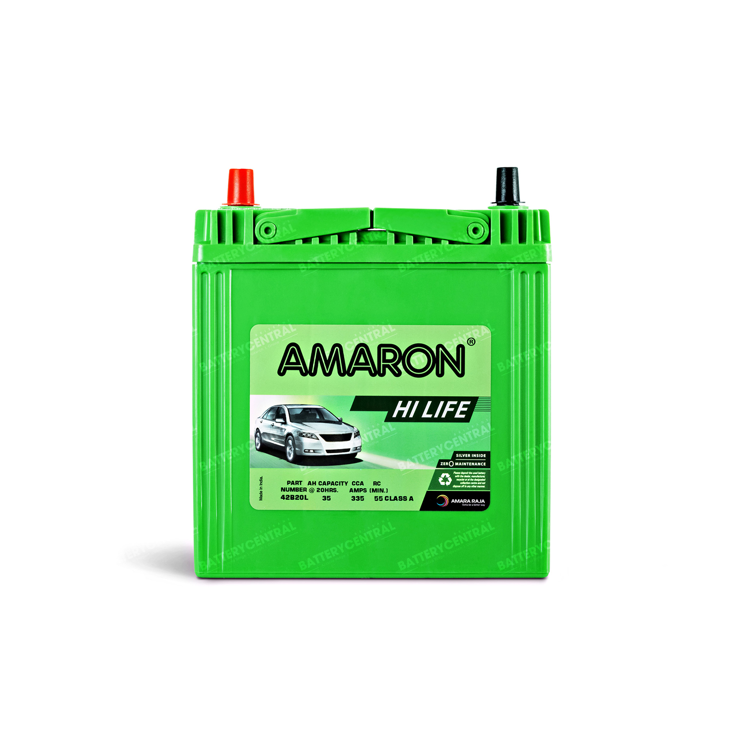 Amaron Hi Life MF Automotive Battery 42B20LS (NS40LS) - Image 2