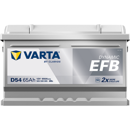 Varta D54 Silver Dynamic EFB Stop Start Battery (DIN 66)