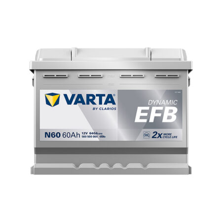 Varta N60 Silver Dynamic EFB Stop Start Battery (DIN 55H)