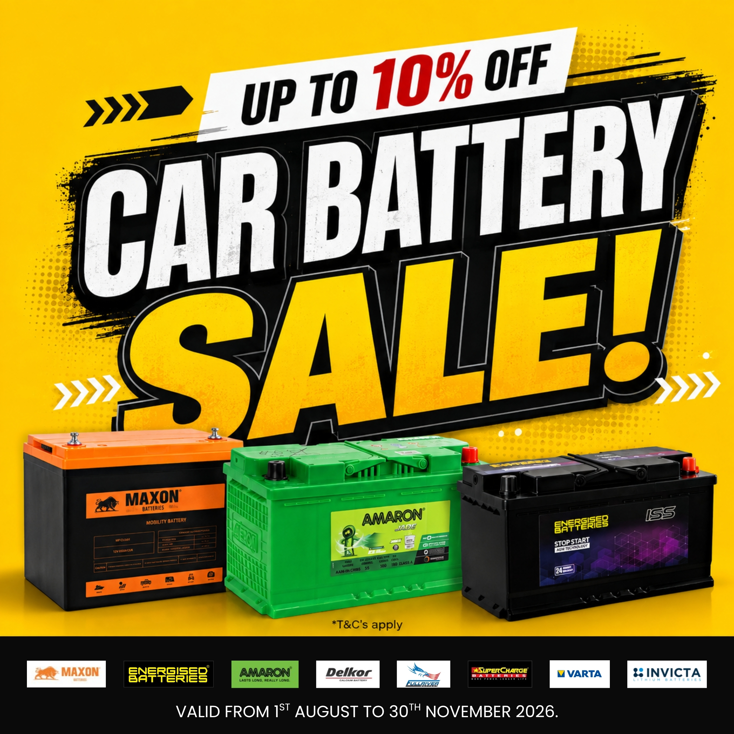 BCB Car Battery Sale 2026