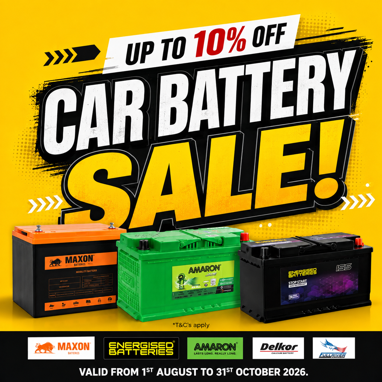 BCB Car Battery Sale 2026