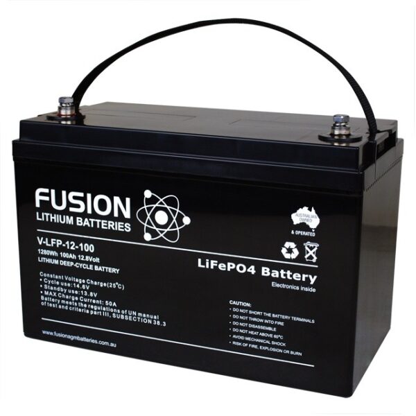 Fusion Lithium Deep Cycle 12V 100Ah Battery VLFP12100 Battery